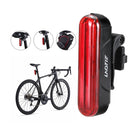 LAOTIE LS80 Smart Brake Sensor Bike Taillight 500mAh Battery 6 Light Modes Type-C Rechargeable IPX5 Waterproof Wear-resistant Bicycle Rear Light for Night Cycling