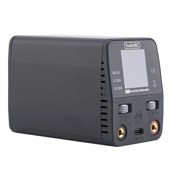 ToolkitRC P200 V2 AC100W DC200W 65W Mini Desktop Fast Charger IPS LCD Wide-angle Display Type-C Protocol for Huawei for Samsung