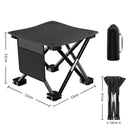 IPRee Portable Camping Folding Chair Outdoor Foldable Camping Stool Fishing Chair Oxford Light Cloth Folding Beach Chair Picnic Seat
