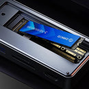 ORICO 8-in-1 USB-C Hub with M.2 NVMe SATA SSD Enclosure Laptop Docking Station Adapter with HD 4K/60Hz USB3.2 Gen2 USB2.0*2 PD 100W RJ45 1000M