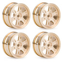 4PCS Upgraded Brass Wheel Rims 0.7'' for Axial SCX30 1/30 RC Car Vehicles Models Spare Parts