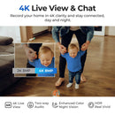 IMILAB C40 8MP 4K HD Security Camera 5G WiFi Indoor Surveillance for Kid Baby Pet PTZ Cam with Person Pet Track Powerful AI Detect Cameras Work with Alexa Google Assistant