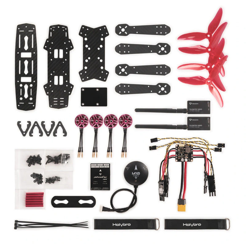 Holybro QAV250 Basic / Complete Kit with Pixhawk 6C Mini Flight Controller Motor PM06 V2 Power Module M10 GPS 5.8G VTX Combo