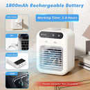Speed Adustable Air Conditioner Cooling Fan 500ml Tank Personal Air Conditioning Air Cooler Mini Rechargeable Fan for Camping Office
