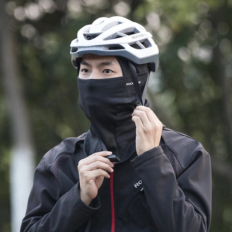 ROCKBROS Full Face Mask Warm Winter Scarf Balaclava Helmet Liner Fishing Skiing Hiking Bike Mask Windproof Breathable Headgear