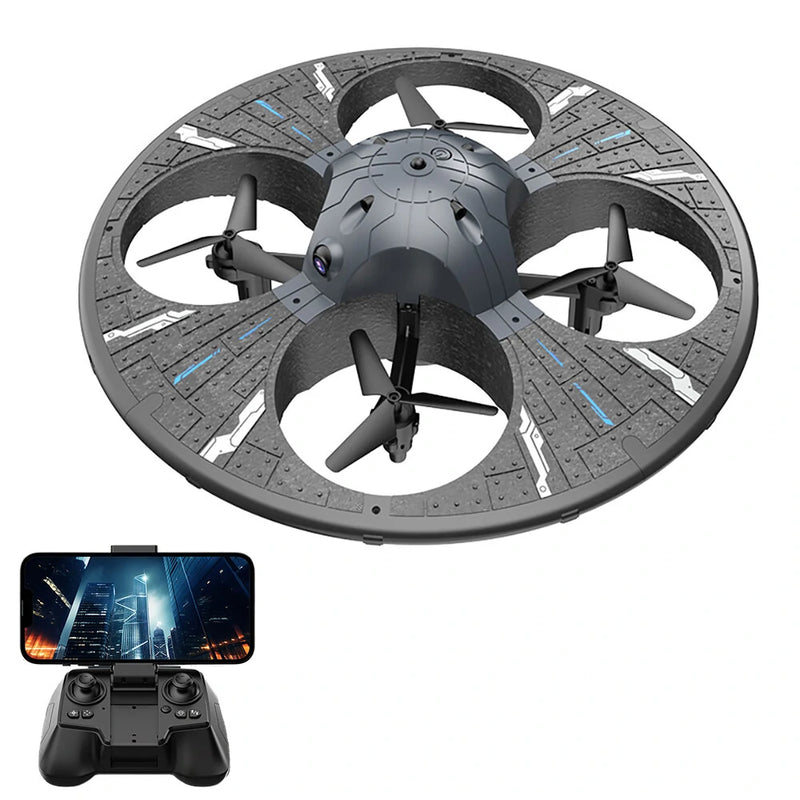 SJ S163 UFO WiFi FPV Intelligent Obstacle Avoidance Controllable Lighting Circle Protection Kids Gifts EVA Foam 2.4G RC Drone Quadcopter RTF