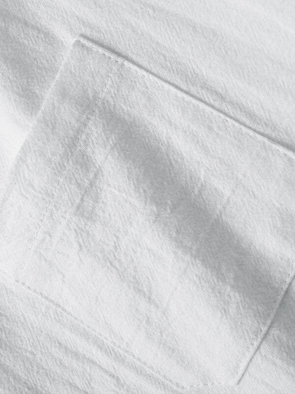 Mens Solid Drawstring V-Neck Cotton Short Sleeve T-Shirt