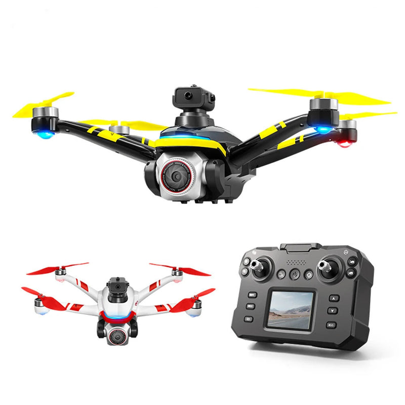 XKJ K15 MAX WiFi FPV with LCD Screen Controller HD Dual Camera Servo Gimbal 360 Obstacle Avoidance Brushless RC Drone Quadcopter RTF