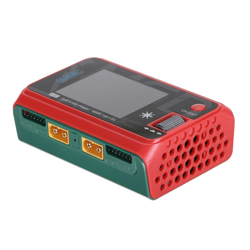 ToolkitRC M6D Xmas Limited Edition 500W 15A  DC Dual Channel with 2.4 Inch IPS LCD Screen Balance Charger Discharger for 1-6S LiPo LiHV LiFe Lilon 1-16S NiMH 1-10S Pb Battery