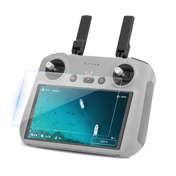 BRDRC RC / RC2 Remote Control Tempered Glass Protective HD AR Screen Enhancing Film Anti-Reflective Slim for DJI Mini 4 PRO / Mini 3 Controller