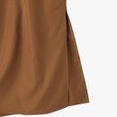 ZANZEA Women's Dresses Turn-Down-Collar 3/4 Sleeve Elegant Office Side Split Plain Maxi Shirt Dress