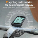 ROCKBROS M1 GPS Bicycle Computer 5.0 ANT Bluetooth Waterproof Wireless Bike Speedometer Bicycle Odometer Stopwatch Bike Accessories for MTB Road Cycle/City Bike