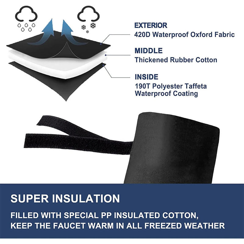 4pcs Faucet Antifreeze Cover Outdoor Faucet Antifreeze Cover Anti-Icing Cover Thermal Insulation Cover Dustproof