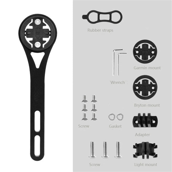 LAOTIE Bicycle Computer Holder Aluminum Alloy Bike Sports Camera Speedometer Mount for MTB Integrated Handlebar