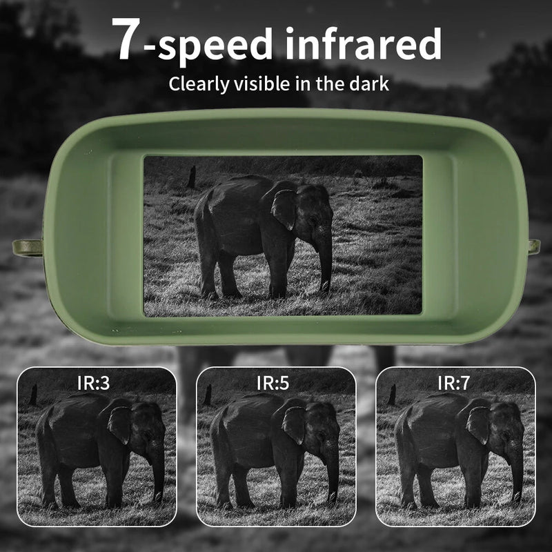 IPRee NV8000C Portable Infrared Night Vision Telescope 2.5K UHD 30MP Binoculars Camera for Camping Security Surveillance