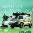 DLK 585-132 RTR 1/24 2.4G 4WD RC Car Sport Mini Bus Drift Off-Road Simulation Camping Van LED Light High Speed Remote Control Racing Micro Vehicles Model Adventure Toys