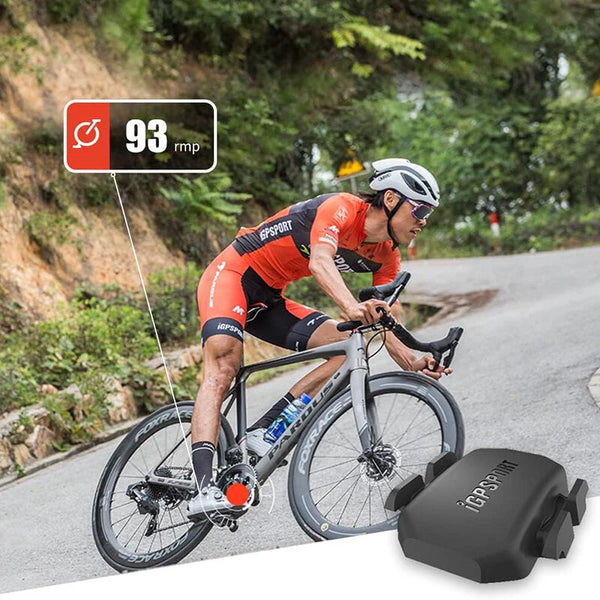 IGPSPORT CAD70 Bike Cadence Sensor Wireless Bluetooth ANT+ 300H Battery Life IPX7 Waterproof Cadence Sensor for Bike Computer