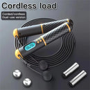 KALOAD 2 In 1 Multifun Jump Rope with Jumps Calorie Digital Countting Weighted Balls / Cordless Non-slip Handles Sports Skipping Rope