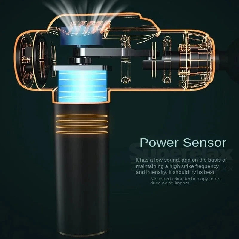 Konka A2 Massage Gun 8 Message Heads 99 Adjustable Gears Fascia Gun Brushed Motor 1500mAh Battery