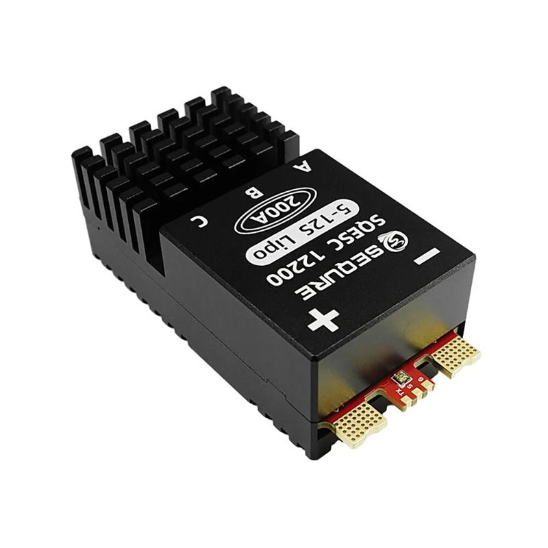 SEQURE SQESC 12200 Brushless Electric Speed Controller ESC 5-12S Power Supply 200A BLHeli_32 / AM32 Firmware Support 128KHz PWM Frequency Suitable For Multi-Rotor Aircrafts Airplane Models Plant Protection Machine Boat Models RC Car Models