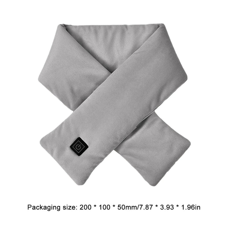 TENGOO Warm Heated Scarf 3 Gears Adjustable USB Charging Electric Heated Scarf Cold-Proof Thermal Neck Wrap Warmer Washable for Outdoor Cycling Climbing Hiking