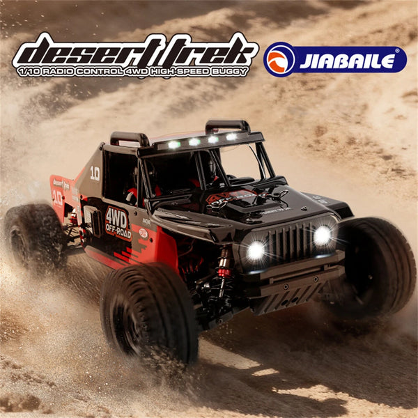 JIABAILE JBL1001 JBL1002 JBL1003 JBL1004 1/10 2.4G 4WD 120km/h Brushless RC Car Metal Chassis Off-Road Desert Truck Rally Vehicles Models Three Differentials Hobbywing ESC Oil Filled Shocks Toys
