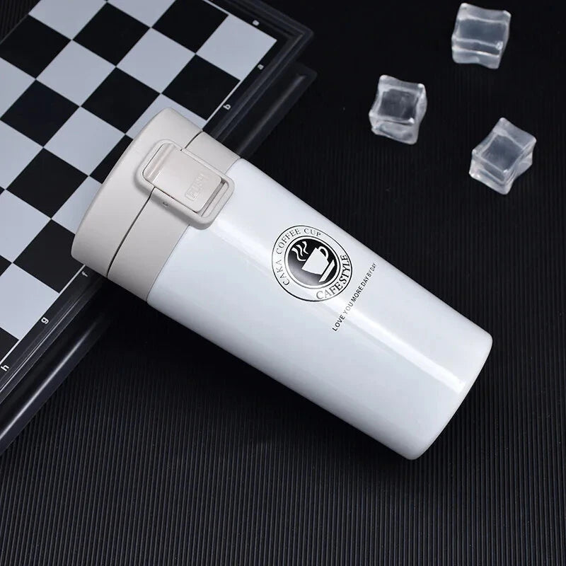 380ml Thermal Bottle Coffee Mug Thermo Cup Thermos Flask Vacuum Cup Travel Portable Stainless Steel Water Bottle