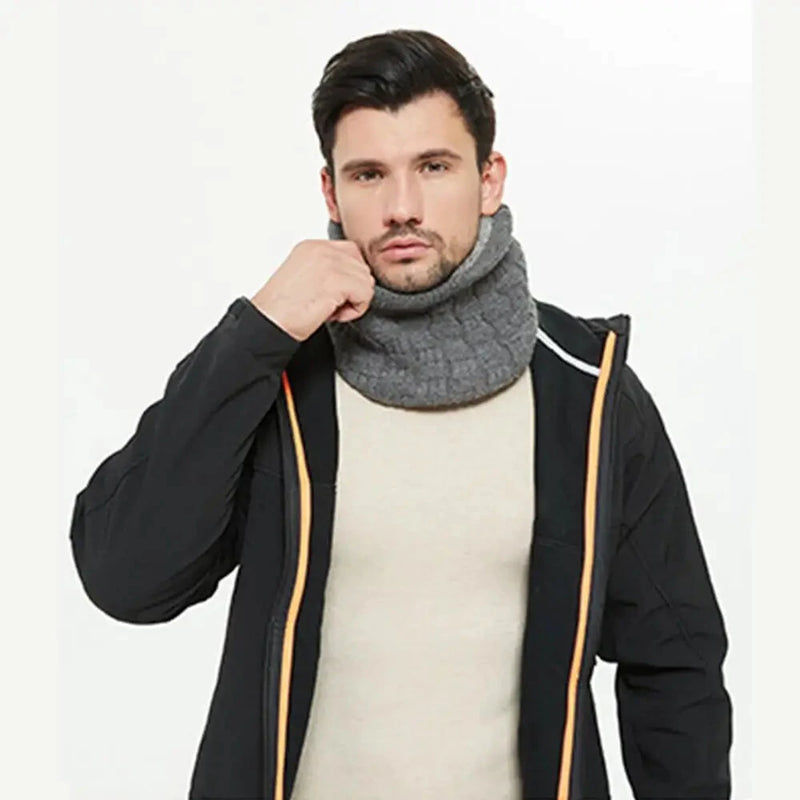TENGOO Unisex Heated Scarf Neck Wrap Winter Outdoor Electric Heating Scarf Neck Warm Men Heating Keep Fleece Women Neck Wrap Knited Scarf Warmth Gear for  Cycling Climbing Hiking