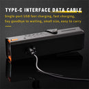 OFFBONDAGE 350LM Bicycle Headlight Digital Display Power Lightweight Waterproof Aluminum Alloy Strong Flashlight Type-C Charging Bike Front Light for MTB Outdoor Night Riding Safety