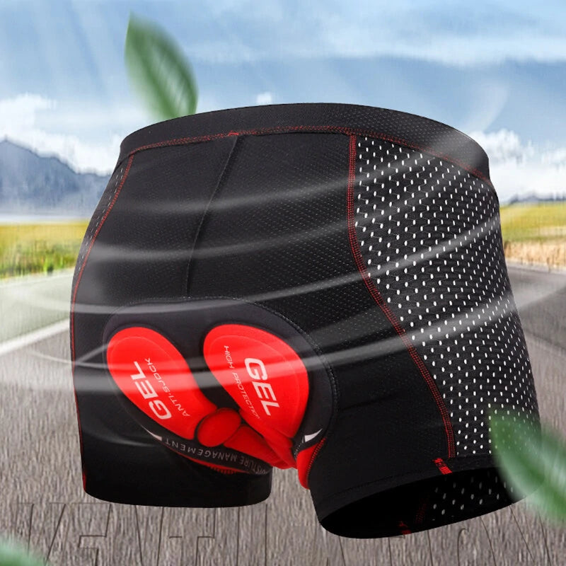 Men's Cycling Pant 3D Gel Breathable Shockproof Elastic Sweat-absorbent Sport Shorts Underpants for Bicycle