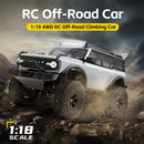Wltoys 184023 RTR 1/18 2.4G 4WD RC Car Rock Crawler Off-Road Climbing Truck Full Proportional Remote Control LED Light Portal Axle Mechanical Gear Shifting Two Speed Metal Wheel Hub Vehicles Models Toys