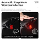 WEST BIKING Smart Brake Sensing Bicycle Taillight LED Digital Power Display Auto-stop Type-C 1100mAh Long Endurance Portable Bike Back Light for MTB Bike Road Bike Scooter
