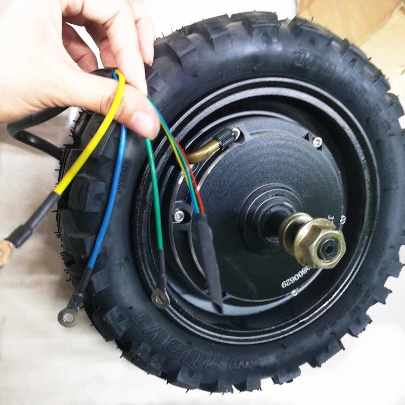 60V 38.4Ah 2800W 11 inch Electric Scooter Hub Motor Front/Rear Drive Brushless Motor with Vacuum Off-Road Tires for LAOTIE TI30 Replacement
