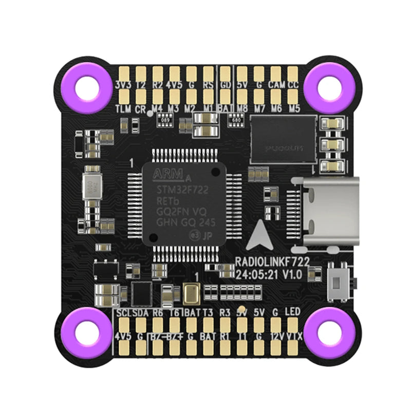 Radiolink F722 F7 2-8 Axis Multi-rotor Aircraft Flight Controller with DJI 6 Pin Port for FPV Racing Drone Support Betaflight INAV