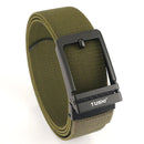 TUSHI Metal Automatic Buckle Rigid Tactical Belt Wear Resistant Thickened Pistol Belt for Men Outdoor Shooting Training Adjustable Waistband