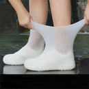 XANES 1 Pair Waterproof Non-slip Silicone Bike Shoe Cover High Elastic Wear-resistant Unisex Rain Boots for Rainy Day Cycling Reusable Shoe Cover