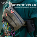 ZANLURE Large Capacity Fishing Tackle IPX6 Waterproof Bag Outdoor Waist Fanny Pack Crossbody Bag Lures Line Box Storage for Hiking Camping Fishing
