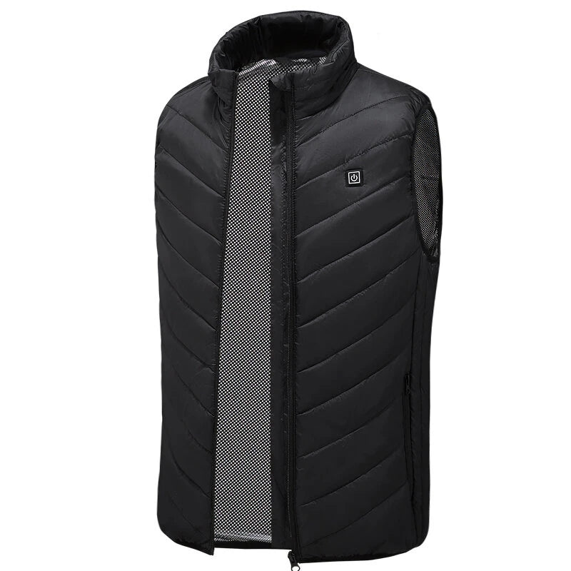 TENGOO HV-02 Unisex 2 Zone Heating Vest 3-Gears Heated Jackets USB Electric Thermal Clothing Winter Warm Vest Outdoor Heat Coat Clothing