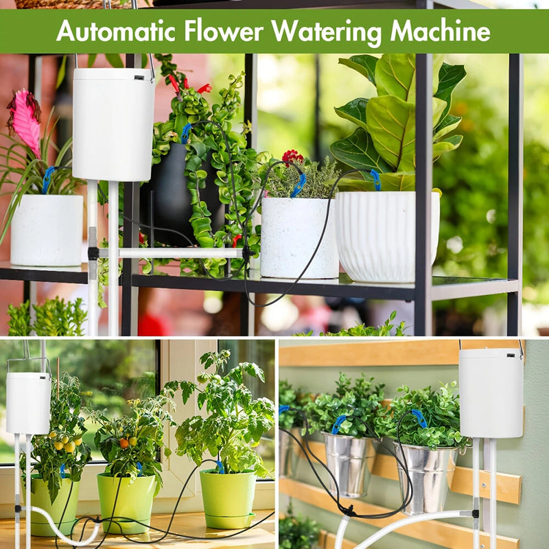 4 Adjustable Drip Arrow Intelligent Automatic Watering Machine Watering Device Timing Artifact Potted Garden Plant Spray Drip Irrigation