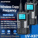 Baofeng UV-K67 High Power Walkie Talkie 999CH Multi-band Wireless Copy Frequency Type-C DTMF NOAA Two-way Ham Radio with LED Flashlight