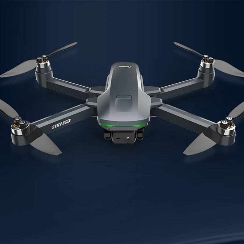 Toysky S197 GPS 5G WiFi FPV with LCD Screen Controller HD Dual Camera Servo Gimbal Optical Flow Positioning Brushless Foldable RC Drone Quadcopter RTF