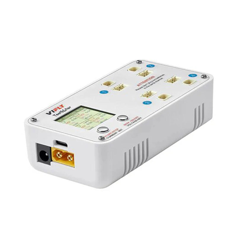 VIFLY ToothStor 4 Port 2S Balance Charger with Storage Mode for RC FPV Freestyle Cinewhoop Drone DIY Parts