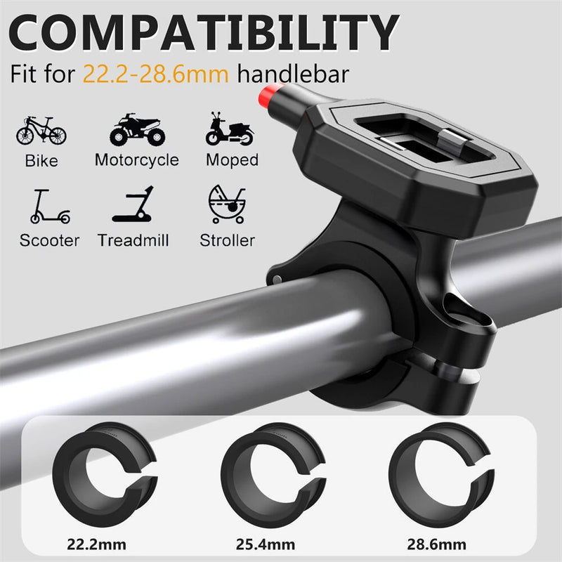 XANES Bicycle Mobile Phone Holder for 4.7-7.0 inches Universal Waterproof Shock Absorber Multi-Functional Storage Bag Handlebar Stand for Outdoor MTB Motorcycle Navigation Riding