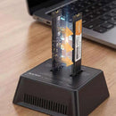 MAIWO K3017AN M.2 NVME Enclosure 2 Bay M2 SSD Docking Station USB3.2 Gen2 SSD 10Gbps Adapter 8TB Capacity Support Offline Clone for PC