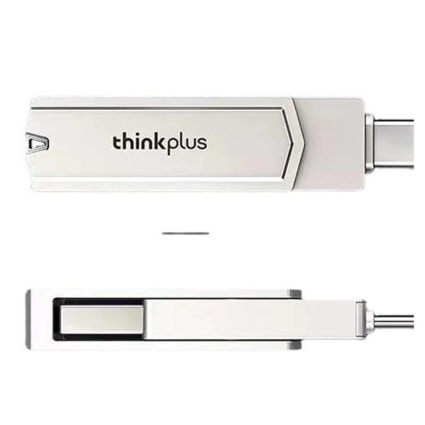 Lenovo ThinkPlus TPCU301plus Type-C USB3.0 Flash Drive Dual Metal Port 360 Rotation Heat Resistance OTG A+ Chip Fa