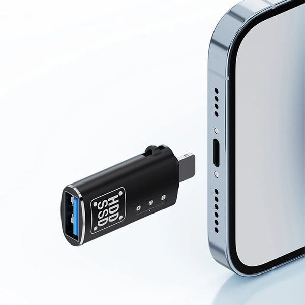 Type-C to Lightnings OTG Adapter Fast Data Transfer Fast Charging Supported Type-C Female To Lightnings Male Connector for Phone U Disk Earphones