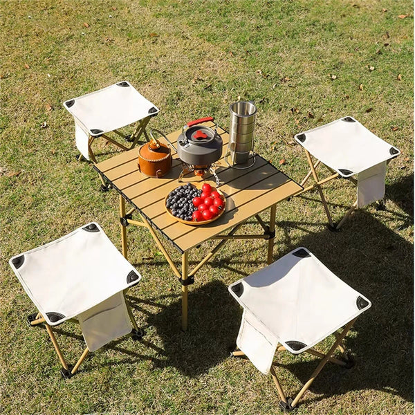 IPRee Portable Camping Folding Chair Outdoor Foldable Camping Stool Fishing Chair Oxford Light Cloth Folding Beach Chair Picnic Seat