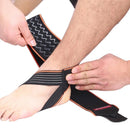 AOLIKES 1PCS Ankle Support Adjustable Ankle Brace Breathable Nylon Material Super Elastic and Comfortable Suitable for Sports