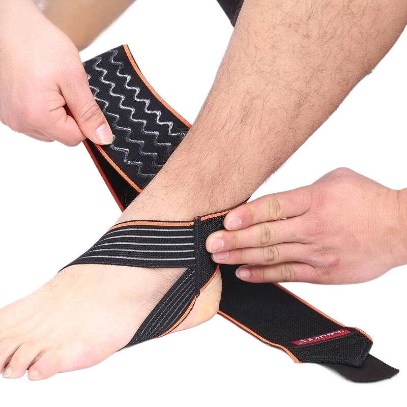 AOLIKES 1PCS Ankle Support Adjustable Ankle Brace Breathable Nylon Material Super Elastic and Comfortable Suitable for Sports
