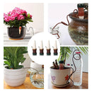4Pcs Vacation Plant Waterer Ceramic Self Watering Spikes Automatic Plant Drip Irrigation Water Stake For Garden Vegetable Garden Drip Watering System